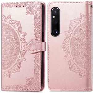 iMoshion Mandala Bookcase voor de Sony Xperia 1 V - Rosé Goud