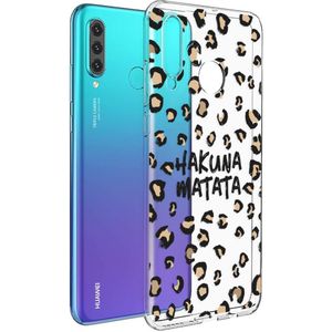 iMoshion Design hoesje voor de Huawei P30 Lite - Luipaard - Bruin / Zwart