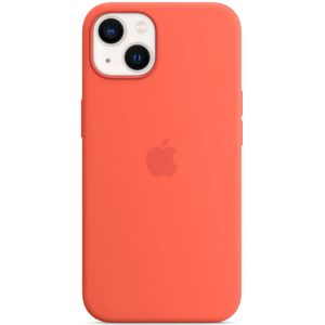 Apple Silicone Backcover MagSafe voor de iPhone 13 Mini - Nectarine