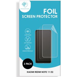 iMoshion Screenprotector Folie 3 pack voor de Xiaomi Redmi Note 11 (4G) / Note 11S (4G)