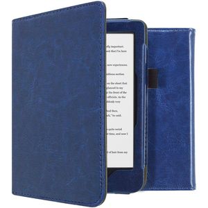 iMoshion Vegan Leather Bookcase voor de Kobo Clara HD - Donkerblauw