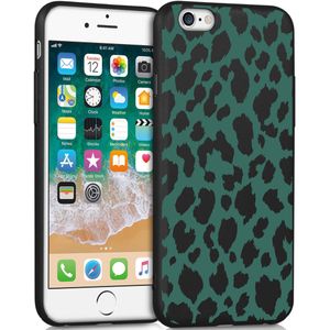 iMoshion Design hoesje voor de iPhone 6 / 6s - Luipaard - Groen / Zwart