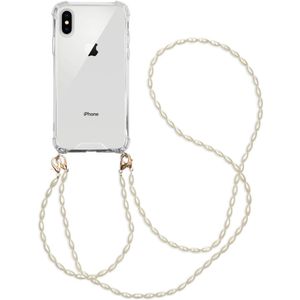 iMoshion Backcover met koord + armband - Parels voor de iPhone Xs / X - Transparant