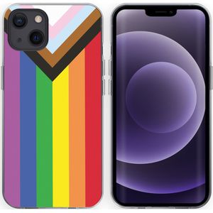 iMoshion Design hoesje voor de iPhone 13 - Rainbow flag