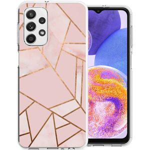 iMoshion Design hoesje voor de Samsung Galaxy A23 (5G) - Grafisch Koper / Roze