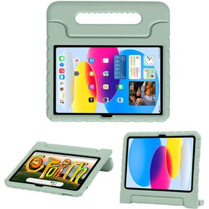 iMoshion Kidsproof Backcover met handvat voor de iPad 10 (2022) 10.9 inch - Olijfgroen