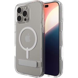 ZAGG Crystal Palace Snap KickStand Case met MagSafe voor de Apple iPhone 16 Pro Max - Transparant