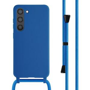 iMoshion Siliconen hoesje met koord voor de Samsung Galaxy S23 - Blauw