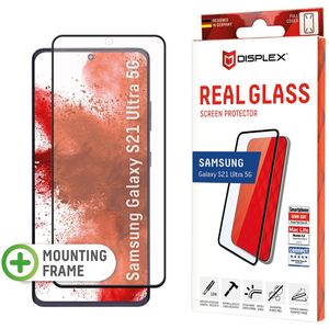 Displex Screenprotector Real Glass Fingerprint Sensor voor de Samsung Galaxy S21 Ultra