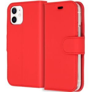 Accezz Wallet Softcase Bookcase voor de iPhone 12 Mini - Rood