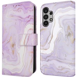 iMoshion Design Bookcase voor de Samsung Galaxy A32 (5G) - Purple Marble