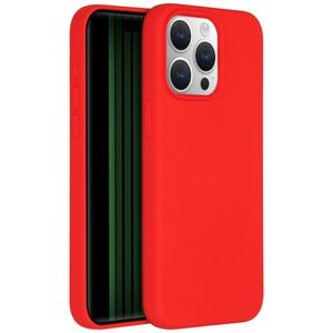 Accezz Liquid Silicone Backcover voor de Apple iPhone 15 Pro Max - Rood