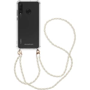 iMoshion Backcover met koord + armband - Parels voor de Huawei P30 Lite - Transparant