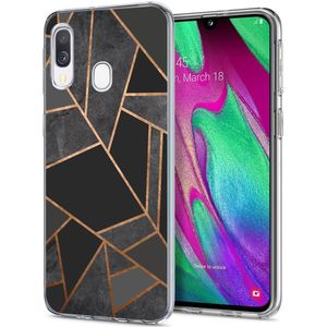 iMoshion Design hoesje voor de Samsung Galaxy A20e - Grafisch Koper / Zwart