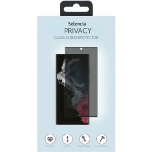 Selencia Gehard Glas Privacy Screenprotector voor de Samsung Galaxy S23 Ultra