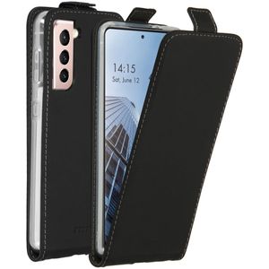 Accezz Flipcase voor de Samsung Galaxy S21 - Zwart