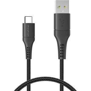 iMoshion Braided USB-C naar USB kabel - 0,25 meter - Zwart