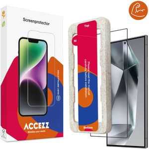 Accezz Triple Strong Full Cover Glas Screenprotector met applicator voor de Samsung Galaxy S24 Ultra - Transparant