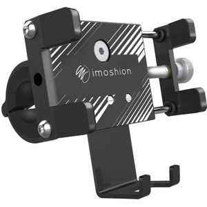 iMoshion Telefoonhouder fiets voor de iPhone 15 Plus - Verstelbaar - Universeel - Aluminium - Zwart