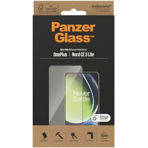 PanzerGlass Ultra-Wide Fit Anti-Bacterial Screenprotector voor de OnePlus Nord CE 3 Lite