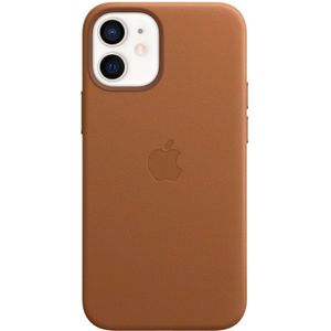 Apple Leather Backcover MagSafe voor de iPhone 12 Mini - Saddle Brown