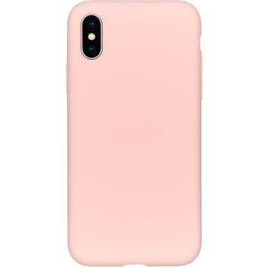 Accezz Liquid Silicone Backcover voor de iPhone Xs / X - Roze