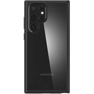 Spigen Ultra Hybrid Backcover voor de Samsung Galaxy S22 Ultra - Zwart