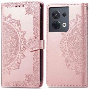 iMoshion Mandala Bookcase voor de Oppo Reno 8 5G - Rose Gold