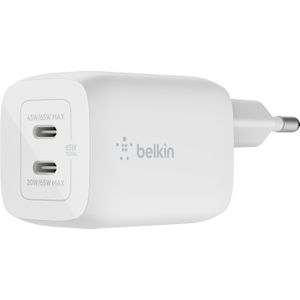 Belkin Boost↑Charge™ GaN Pro Adapter 2 poorts - USB-C - 65W - Wit