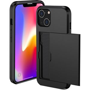 imoshion Backcover met pasjeshouder voor de iPhone 13 - Zwart