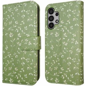 imoshion Design Bookcase voor de Samsung Galaxy A32 (5G) - Green Flowers