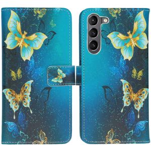 iMoshion Design Softcase Bookcase voor de Samsung Galaxy S23 Plus- Blue Butterfly