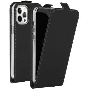 Accezz Flipcase voor de iPhone 12 Pro Max - Zwart