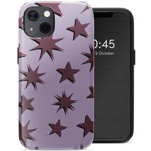 Selencia Vivid Tough Backcover met MagSafe voor de Apple iPhone 13 - Stars Plum Lilac