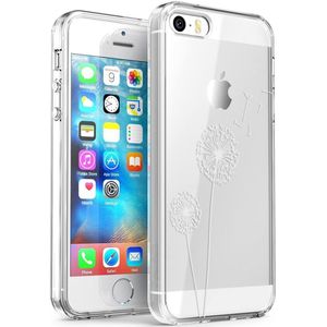iMoshion Design hoesje voor de iPhone 5 / 5s / SE - Paardenbloem - Wit