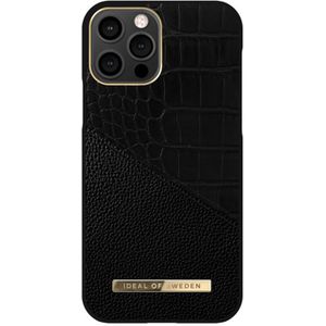 iDeal of Sweden Atelier Backcover voor de iPhone 12 (Pro) - Nightfall Croco