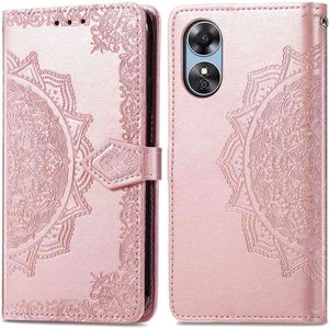 iMoshion Mandala Bookcase voor de Oppo A17 - Rosé Goud