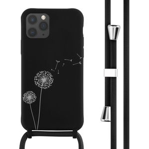 iMoshion Siliconen design hoesje met koord voor de iPhone 11 Pro - Dandelion Black