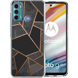 iMoshion Design hoesje voor de Motorola Moto G60 - Grafisch Koper / Zwart