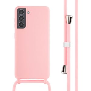 iMoshion Siliconen hoesje met koord voor de Samsung Galaxy S21 - Roze
