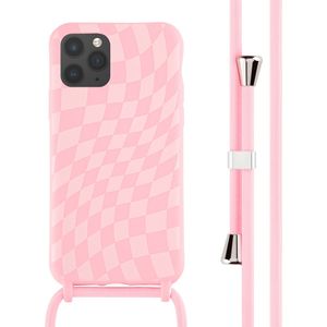 iMoshion Siliconen design hoesje met koord voor de iPhone 11 Pro - Retro Pink