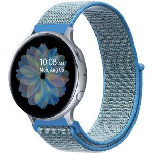 iMoshion Nylon bandje voor de Samsung Galaxy Watch 40/42mm / Active 2 42/44mm / Watch 3 41mm - Blauw