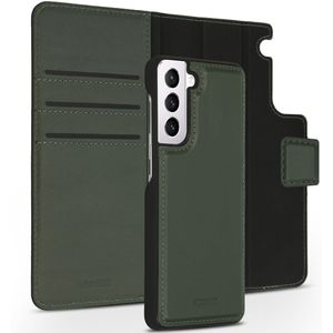 Accezz Premium Leather 2 in 1 Wallet Bookcase voor de Samsung Galaxy S21 - Groen