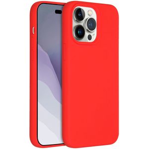 Accezz Liquid Silicone Backcover met MagSafe voor de Apple iPhone 14 Pro Max - Rood