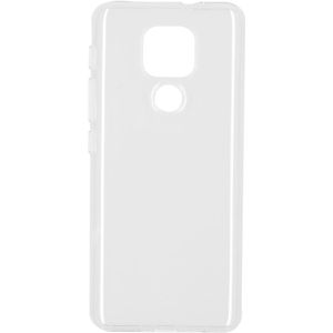 Softcase Backcover voor de Motorola Moto E7 Plus / G9 Play - Transparant