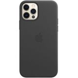 Apple Leather Backcover MagSafe voor de iPhone 12 (Pro) - Black