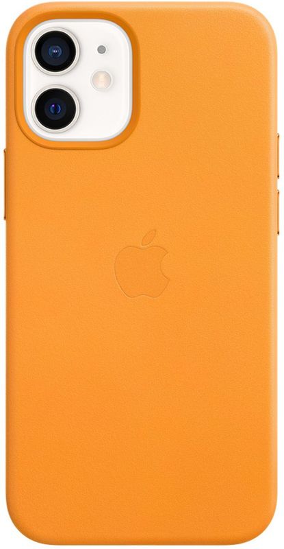 Leather Backcover MagSafe voor de Apple iPhone 12 Mini - California Poppy