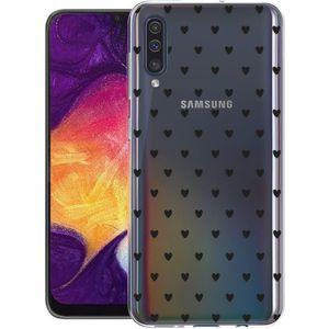 iMoshion Design hoesje voor de Samsung Galaxy A50 / A30s - Hartjes - Zwart