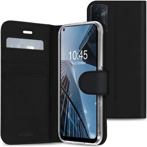 Accezz Wallet Softcase Bookcase voor de Oppo A74 (5G) / A54 (5G) - Zwart