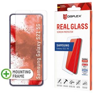 Displex Screenprotector Real Glass Fingerprint Sensor voor de Samsung Galaxy S21